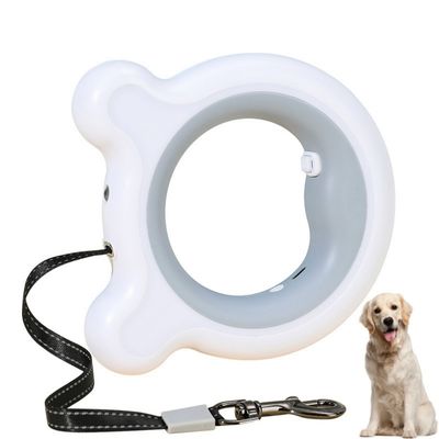 Zoomtopia Laisse Rétractable pour Chien et Chat - Anneau Gris