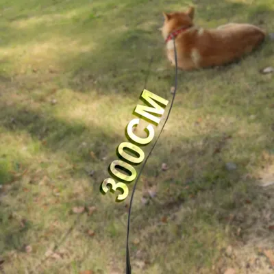 Zoomtopia Laisse Rétractable pour Chien et Chat - Anneau Bleu