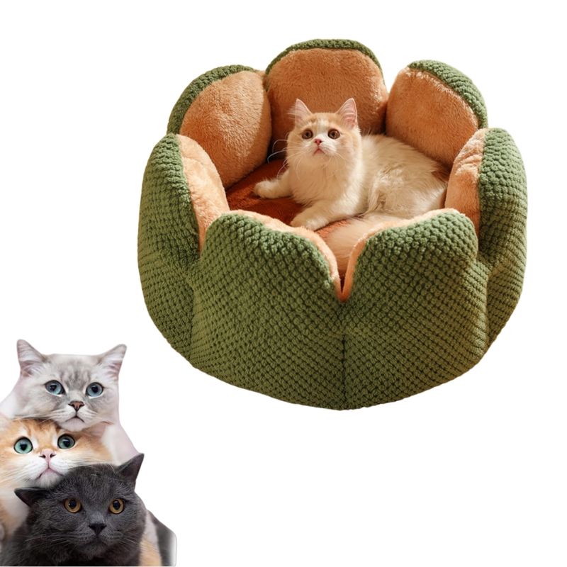 Zoomtopia Katzenbett in Blütenblattform