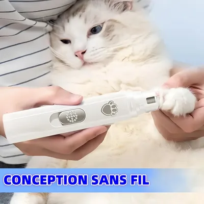 Zoomtopia Limeur à Ongles Électrique pour Chats et Chiens