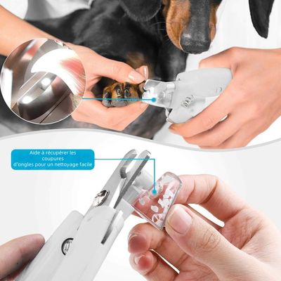 Zoomtopia Krallenschere mit LED-Lampe für Tiere