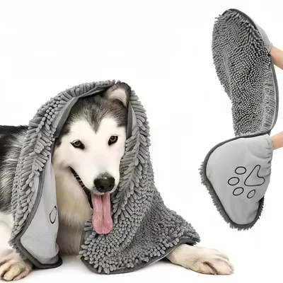 Zoomtopia Serviette en microfibre pour chien