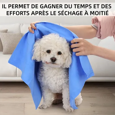Zoomtopia Serviette absorbante pour animaux de compagnie