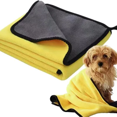 Zoomtopia 2 PCS Serviette en Microfibre Haute Absorption pour Chien