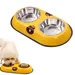 Zoomtopia Gamelle pour chien en acier inoxydable Yellow Bear