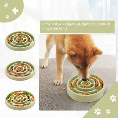 Zoomtopia Mangeoire anti glouton pour chien et chat