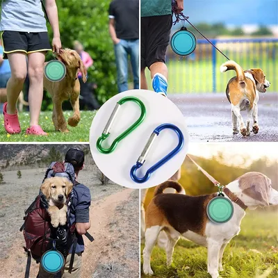 Zoomtopia Gamelle pliable en silicone pour chien et chat 2 Pièces