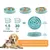Zoomtopia Mangeoire anti glouton pour chien et chat