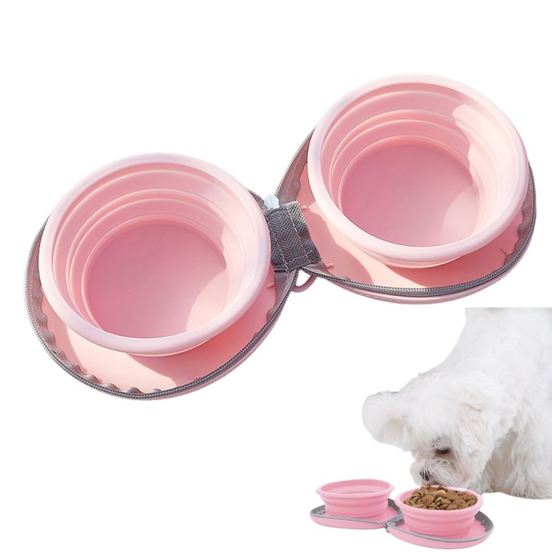 Zoomtopia Double gamelle pliable pour chien et chat