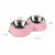 Zoomtopia Gamelle double pour chat et chien rose