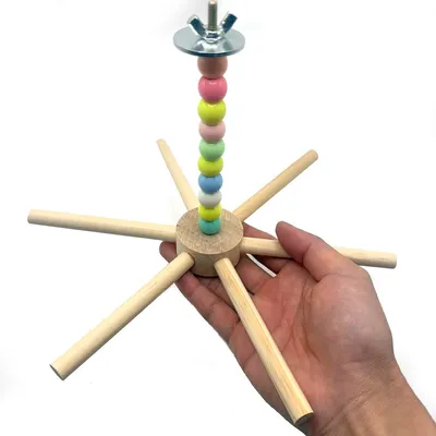 Zoomtopia Jouet perchoir rotatif pour oiseaux