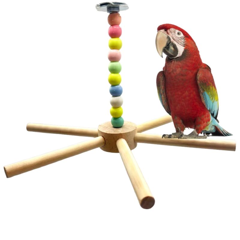Zoomtopia Jouet perchoir rotatif pour oiseaux