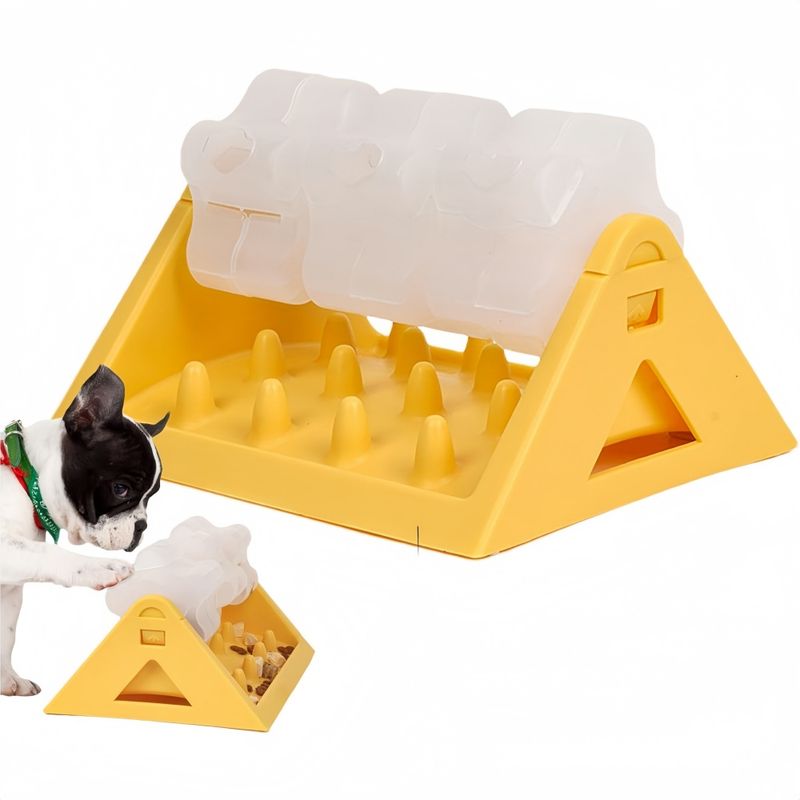 Zoomtopia Jouet alimentaire rotatif interactif pour chats et chiens