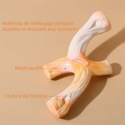 Zoomtopia 2 jouets à mâcher texturés en écorce pour chien