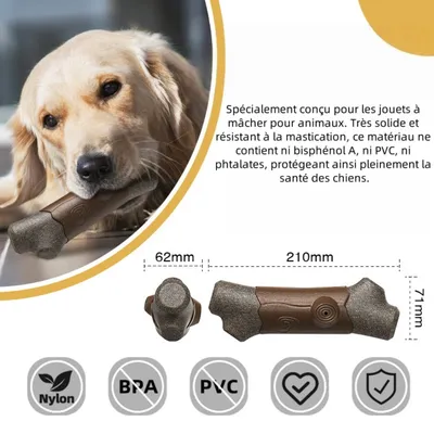 Zoomtopia Jouet pour chien avec son de branche