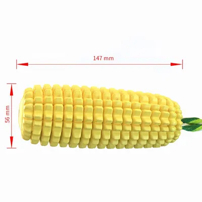 Zoomtopia Jouet couineur pour chien en forme de maïs