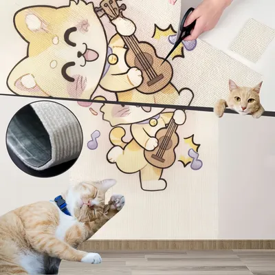 Zoomtopia Grattoir mural pour chat 50 × 80cm