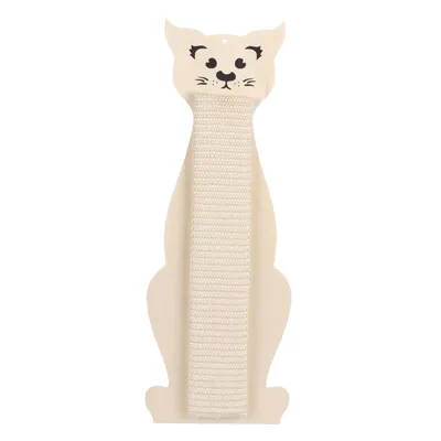Planche a griffer murale en forme de chat 58 x 20 cm