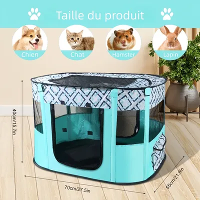 Zoomtopia Tente de clôture pliable pour animaux de compagnie