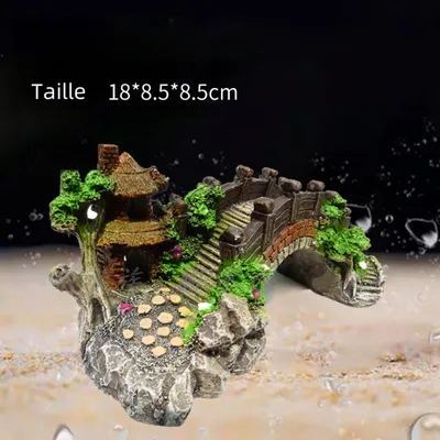 Zoomtopia Pont décoratif pour aquarium