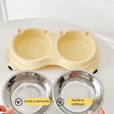 Zoomtopia Gamelle surélevée double bol pour chat