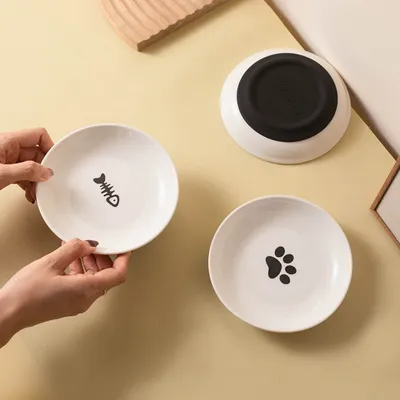 Zoomtopia Ensemble de Gamelles en Céramique pour Chat