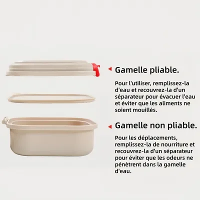 Zoomtopia Bol De Nourriture Pour Chien Portables - Plat De Voyage De Voyage
