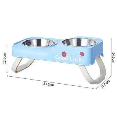 Zoomtopia Gamelle double pliable pour chien et chat
