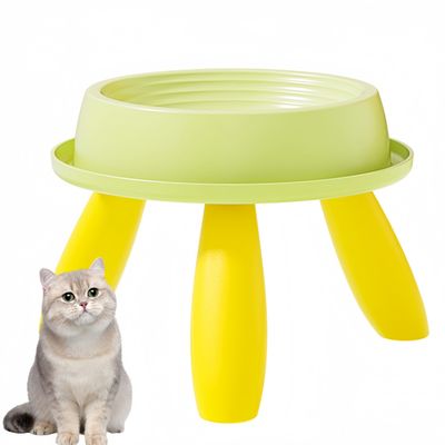 Zoomtopia Bol Surélevé pour Chats et Chiens Beige