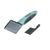 Kerbl Pet Carde douce turquoise/gris, 16X6cm