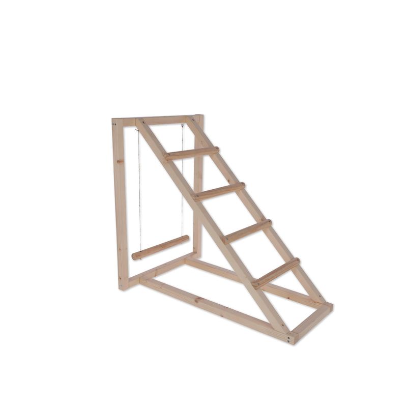 Kerbl Tour d’escalade pour poules avec balançoire 85×55×76 cm