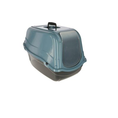 Kerbl Pet Maison de toilette pour chat ECO Emma, bleu, 57X39X41cm