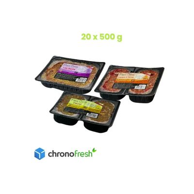 Menu BARF - Chrono'Box Assortiment 20 x 500 g pour chien