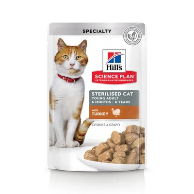 HILL'S -  CHAT SCIENCE PLAN ADULT STERILISED YOUNG ADULT MIXTE 4 SAVEURS