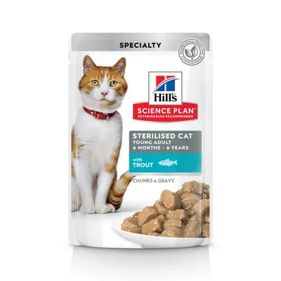 HILL'S -  CHAT SCIENCE PLAN ADULT STERILISED YOUNG ADULT MIXTE 4 SAVEURS