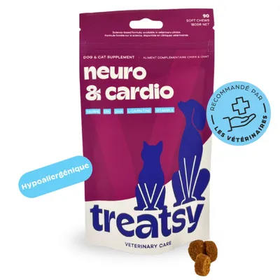 Treatsy - Complément Alimentaire Neuro & Cardio pour chien & chat Treatsy - Complément Alimentaire Neuro & Cardio pour chien & chat