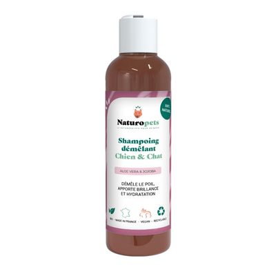 Naturopets - Shampoing démêlant naturel et BIO - Chien et Chat