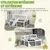 PawHut - Enclos 2 espaces toit polycarbonate 3 portes rampe bois-gris blanc PawHut - Enclos 2 espaces toit polycarbonate 3 portes rampe bois-gris blanc