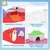 PawHut - Cage Hamster 2 Niveaux avec Accessoires H.27cm-Blanc Rouge PawHut - Cage Hamster 2 Niveaux avec Accessoires H.27cm-Blanc Rouge