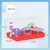 PawHut - Cage Hamster 2 Niveaux avec Accessoires H.27cm-Blanc Rouge PawHut - Cage Hamster 2 Niveaux avec Accessoires H.27cm-Blanc Rouge