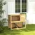 PawHut - Clapier à lapin 2 étages 3 portes verrouillables bois pré-huilé