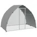 PawHut - Enclos poulailler chenil toit porte verrouillable H.220 cm - gris