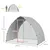 PawHut - Enclos poulailler chenil toit porte verrouillable H.220 cm - gris PawHut - Enclos poulailler chenil toit porte verrouillable H.220 cm - gris