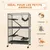 PawHut - Cage furet chinchilla 4 plateformes 3 rampes hamac - gris noir PawHut - Cage furet chinchilla 4 plateformes 3 rampes hamac - gris noir