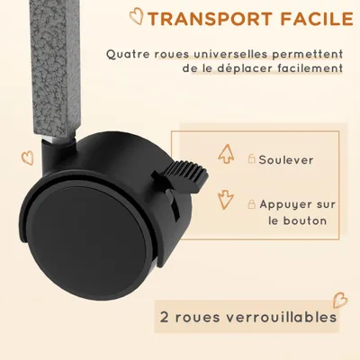 PawHut - Cage furet chinchilla 4 plateformes 3 rampes hamac - gris noir PawHut - Cage furet chinchilla 4 plateformes 3 rampes hamac - gris noir