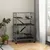 PawHut - Cage furet chinchilla 4 plateformes 3 rampes hamac - gris noir PawHut - Cage furet chinchilla 4 plateformes 3 rampes hamac - gris noir