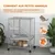 PawHut - Cage Rongeurs Plateforme Rampe Gamelle Etagere-Gris Clair PawHut - Cage Rongeurs Plateforme Rampe Gamelle Etagere-Gris Clair