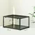 PawHut - Terrarium 86L - toit maillé, porte verrouillable - H.35cm - noir