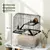 PawHut - Cage rongeur hamster roulettes- noir