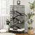 PawHut - Cage rongeur sur roulettes 5 étages 3 portes plateau - noir gris PawHut - Cage rongeur sur roulettes 5 étages 3 portes plateau - noir gris
